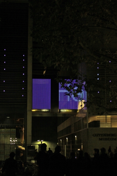 MovingTypes - Medienfassade Mainz